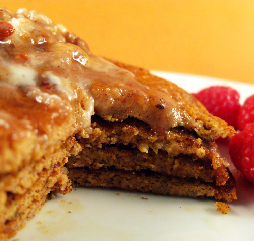 Paleo Sweet Potato Pancakes with Maple, Pecan Coconut Butter