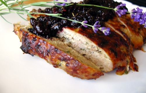 Turducken Meatloaf with Cherry Compote