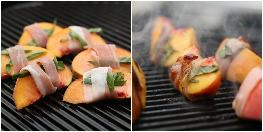 Grilled Prosciutto Wrapped Peaches