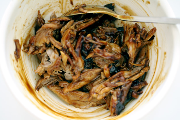 Pulled Pork Spareribs with Coffee, Molasses Barbecue Sauce