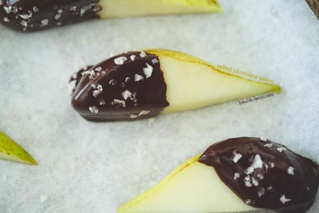 Salted Chocolate Pears